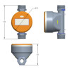 ZHONGYI SMART Nylon Micro Ultrasonic Water Meter LoRaWAN EU868