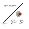 Fiber Glass Antenna - 5.8dBi - N-Type to SMA - EU868MHz BLACK