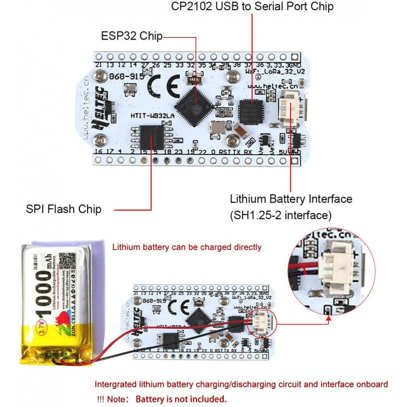 Heltec Esp32 Lora Pinout